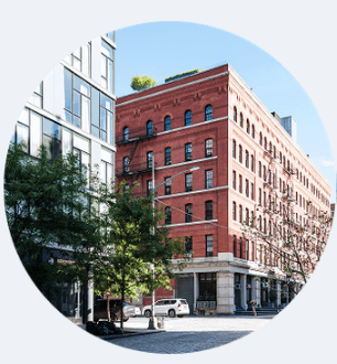 City apartment building